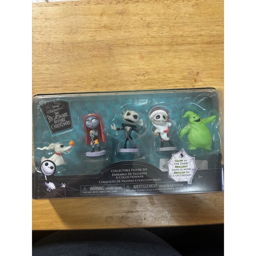 New Disney Tim Burton's Nightmare Before Christmas Glow In Dark Figures - Picture 2 of 9